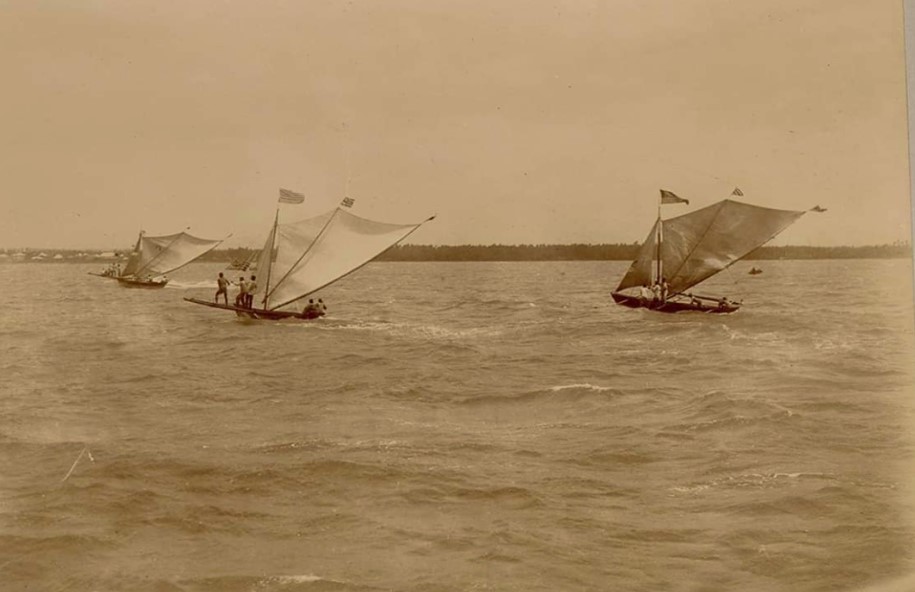 Traditional Filipino Sailing vessels in Bacolod Philippines 1901